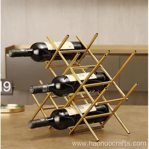 Long stick high fashion iron wine rack